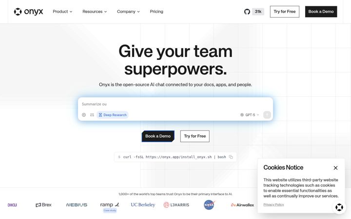 Screenshot of onyx.app