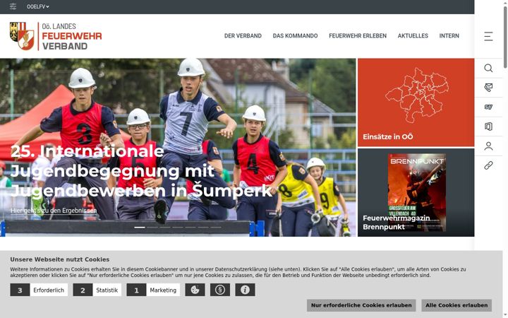Screenshot of ooelfv.at