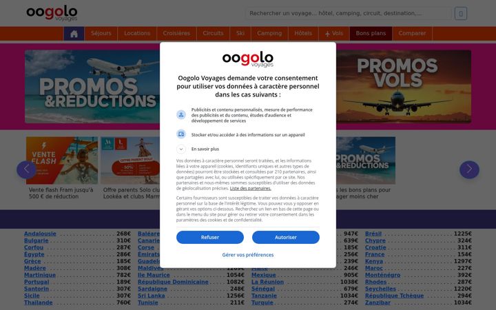 Screenshot of oogolo.fr