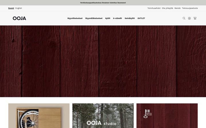 Screenshot ta' ooja.fi