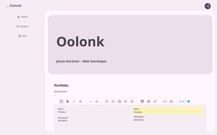 Screenshot of oolonk.de