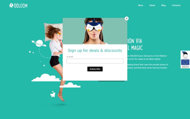 Screenshot ta' ooloomstore.com