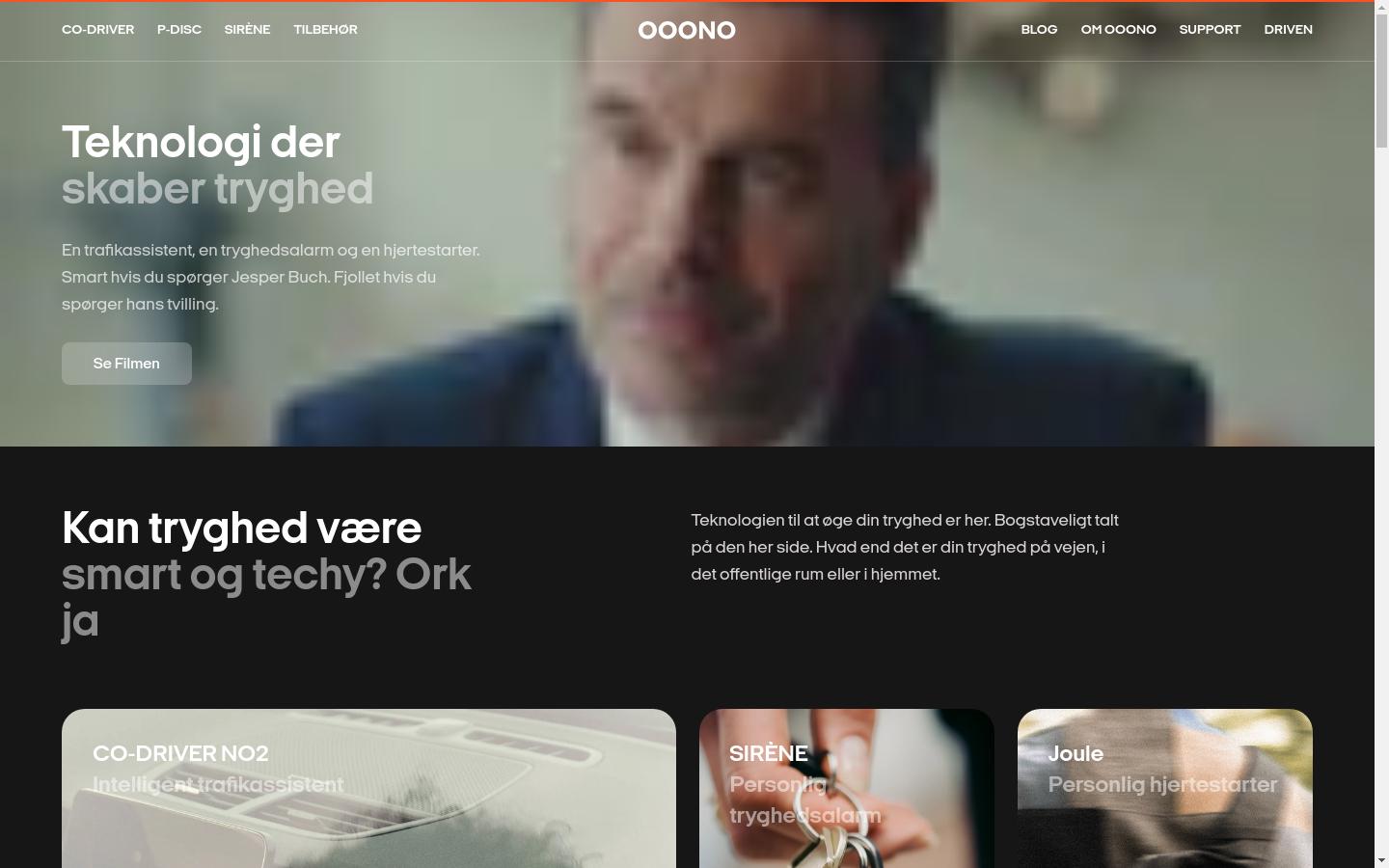 Screenshot of ooono.com