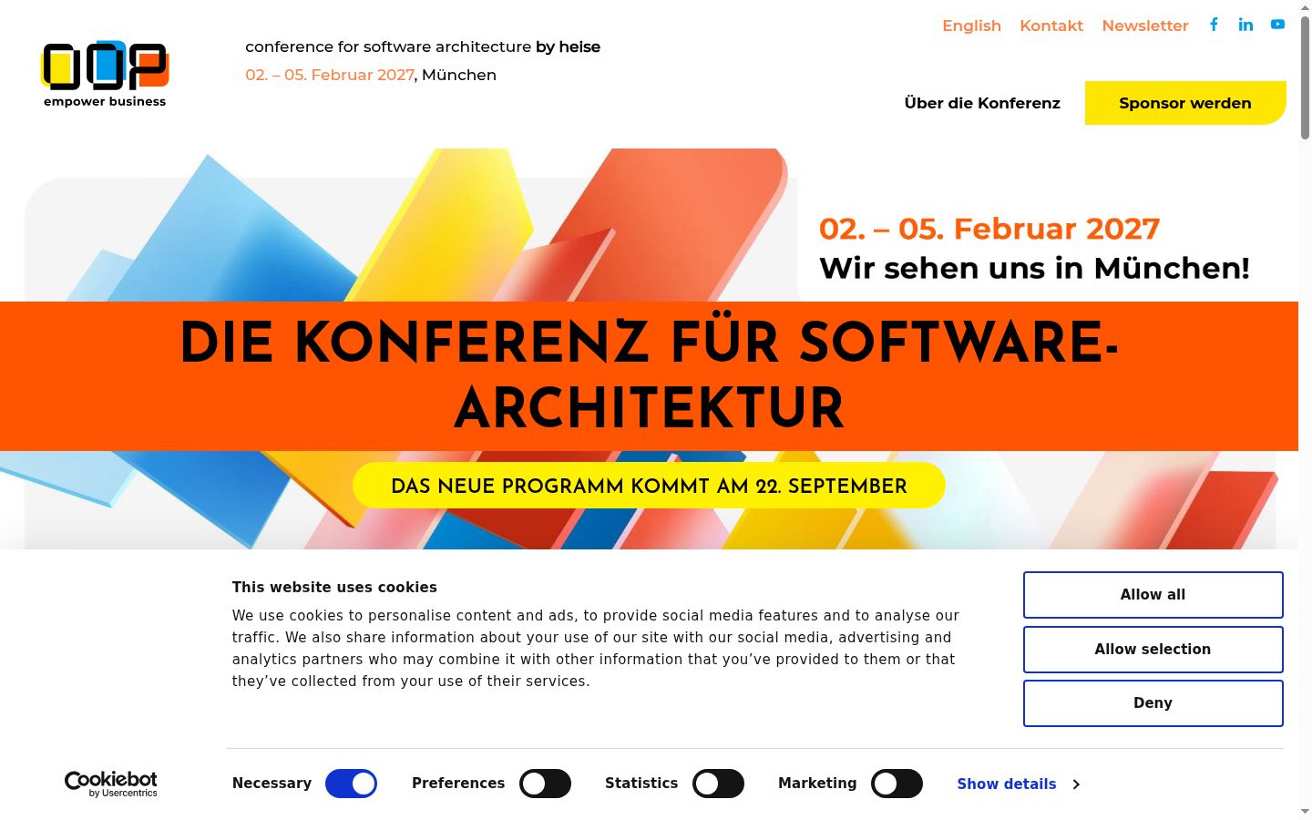 Screenshot tal-banner tal-kunsens muri qabel kwalunkwe interazzjoni