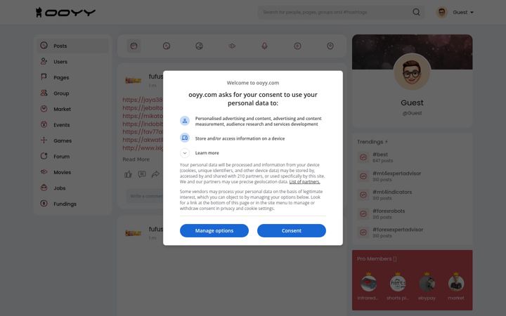 Screenshot of ooyy.com