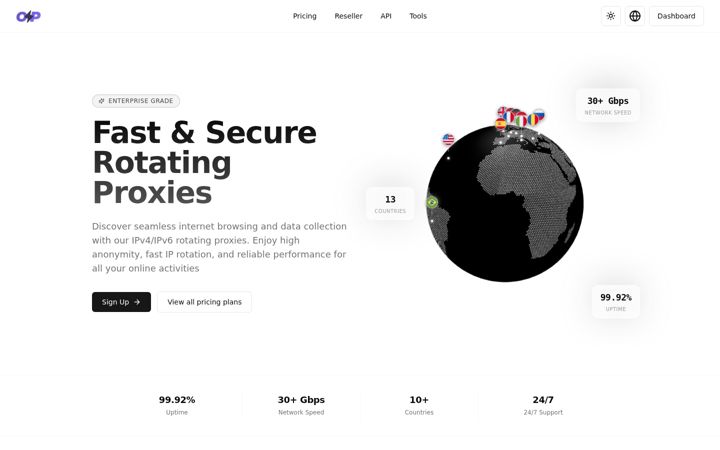 Screenshot of op-proxy.com