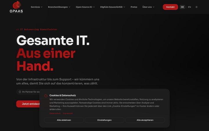 Screenshot of opa.as