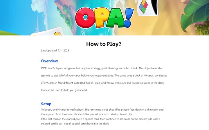 Screenshot of opagame.io