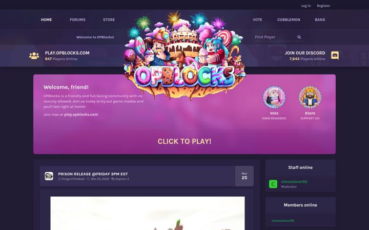 Screenshot of opblocks.com