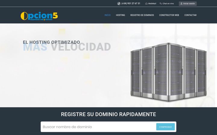 Ekrano kopija opcion5.com
