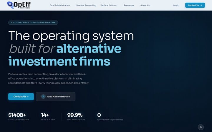 Screenshot of opeff.com