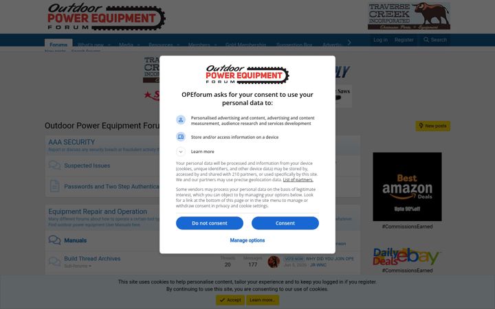 Screenshot of opeforum.com