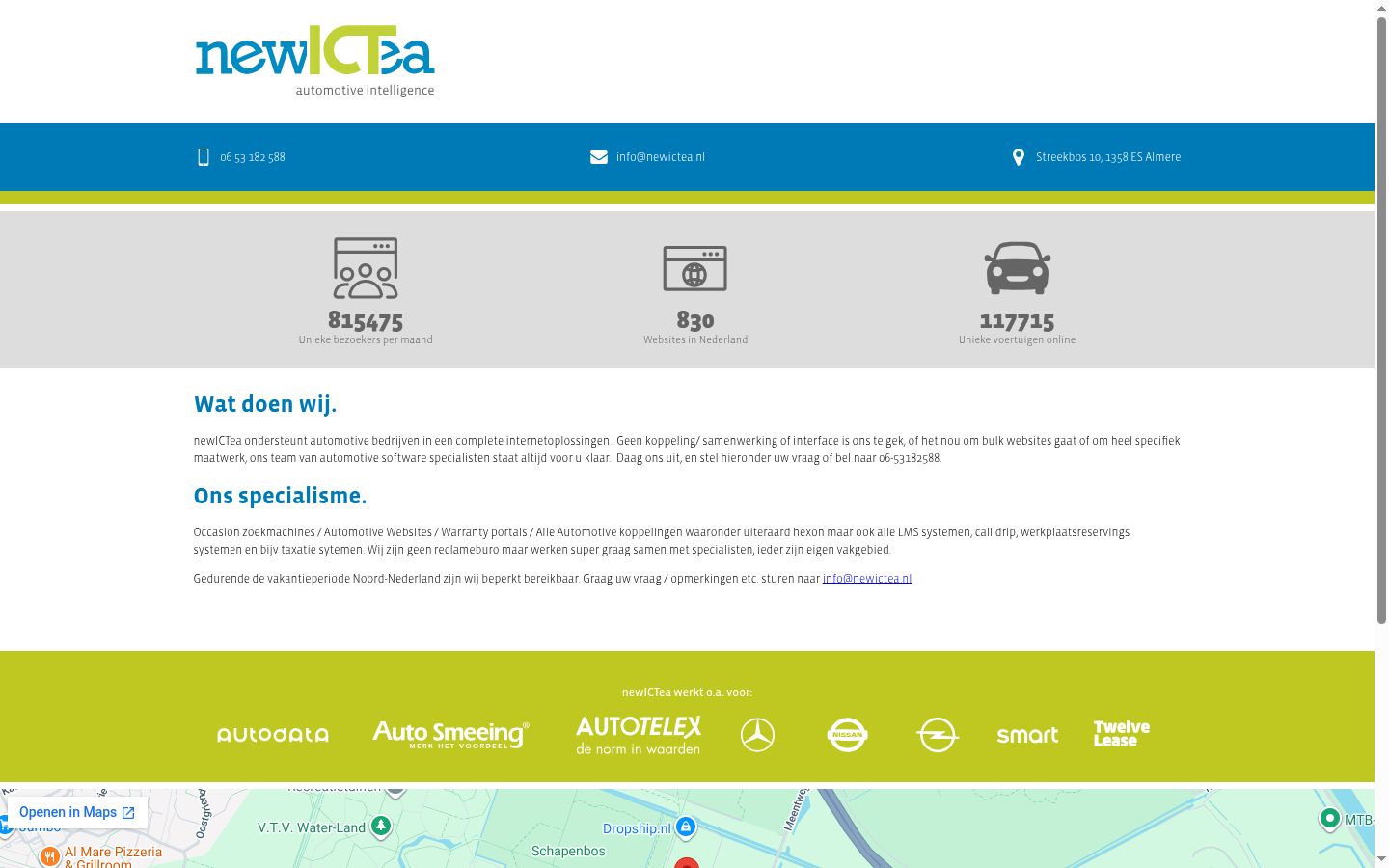 Screenshot des Einwilligungsbanners vor jeglicher Interaktion