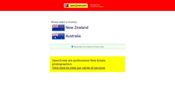 Screenshot ta' open2view.com