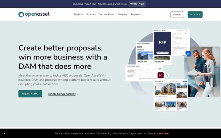 Screenshot of openasset.com