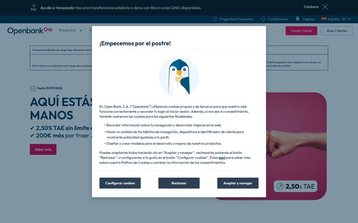 Screenshot of openbank.es