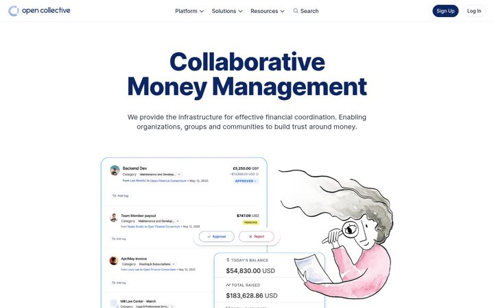 Екранна снимка на opencollective.com