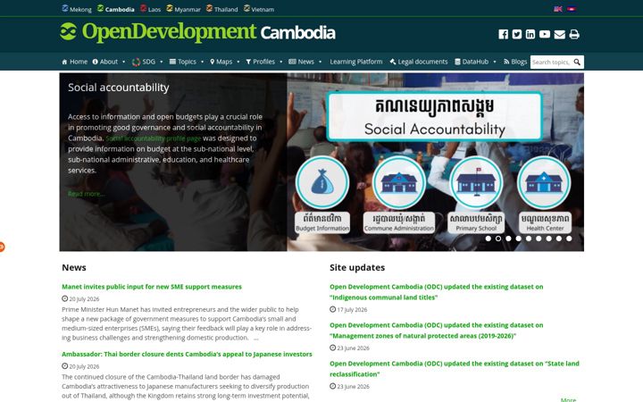 Screenshot of opendevelopmentcambodia.net
