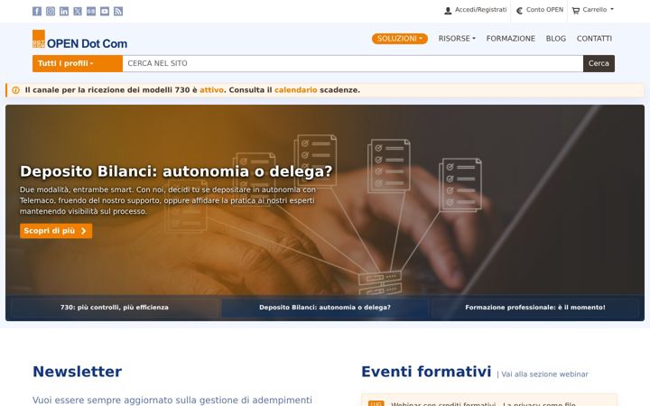 Screenshot of opendotcom.it