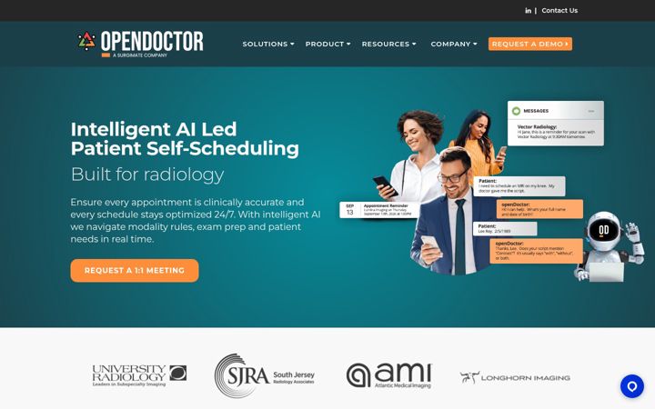 Screenshot of opendr.com