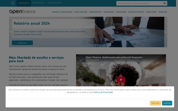 Screenshot of openfinancebrasil.org.br