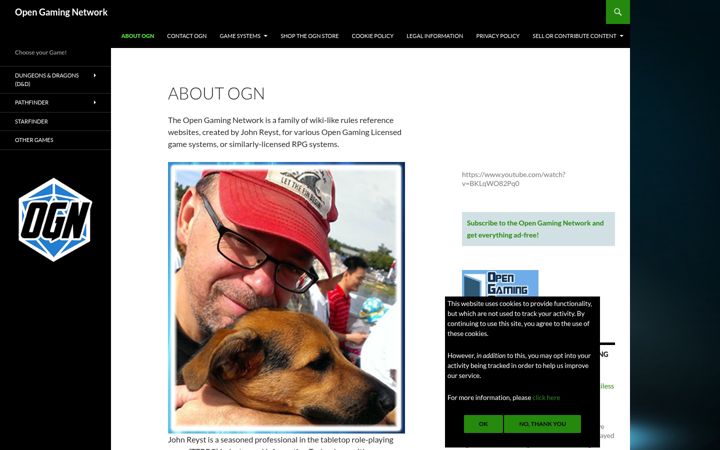 Screenshot of opengamingnetwork.com