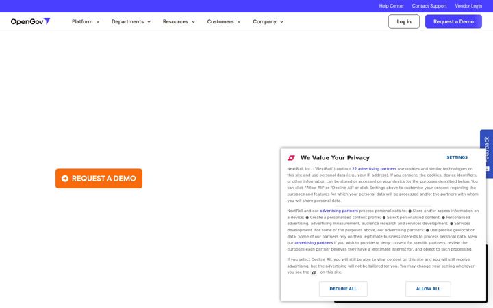 Képernyőkép: opengov.com