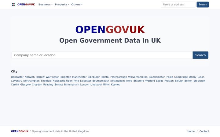 Screenshot of opengovuk.com