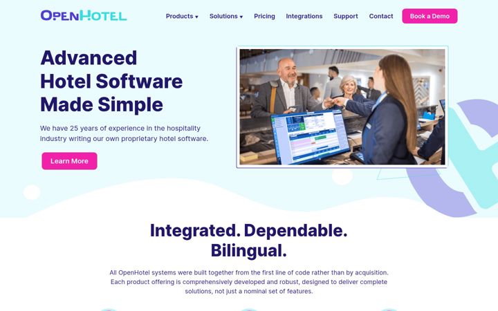 Ekrano kopija openhotel.com