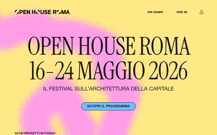 Screenshot of openhouseroma.org