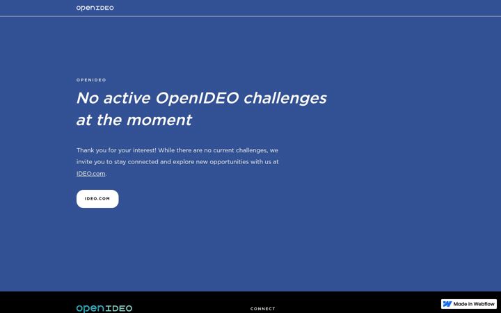 Screenshot of openideo.com