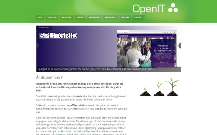 Ekrano kopija openit.se