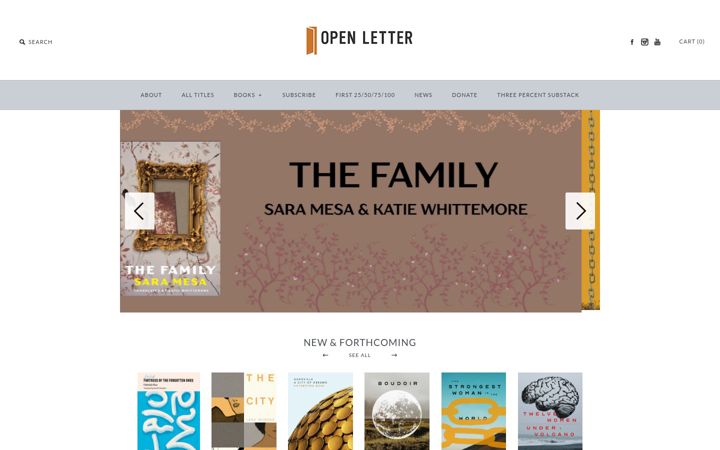 Screenshot of openletterbooks.org