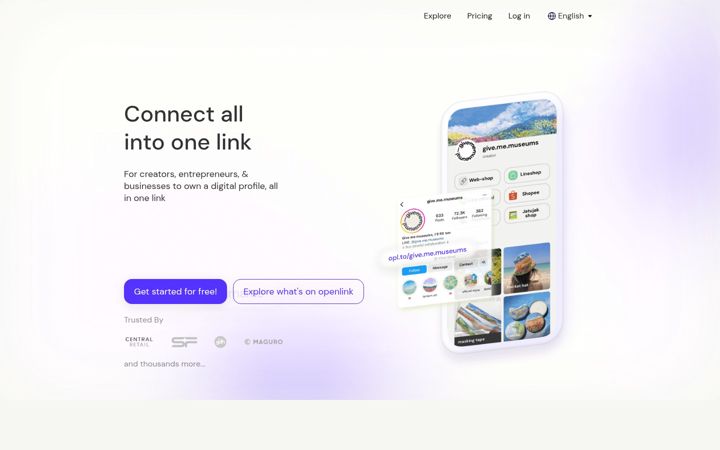 Screenshot of openlink.co