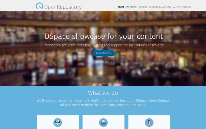 Ekraanipilt saidist openrepository.com