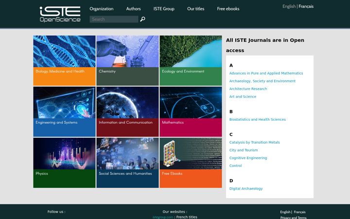 Screenshot of openscience.fr