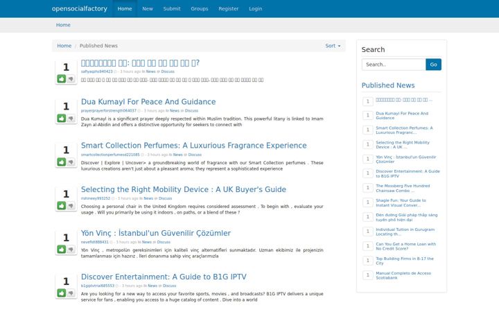 Screenshot of opensocialfactory.com