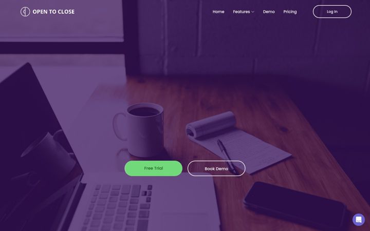 Screenshot of opentoclose.com