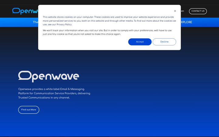 Snímek obrazovky openwave.ai