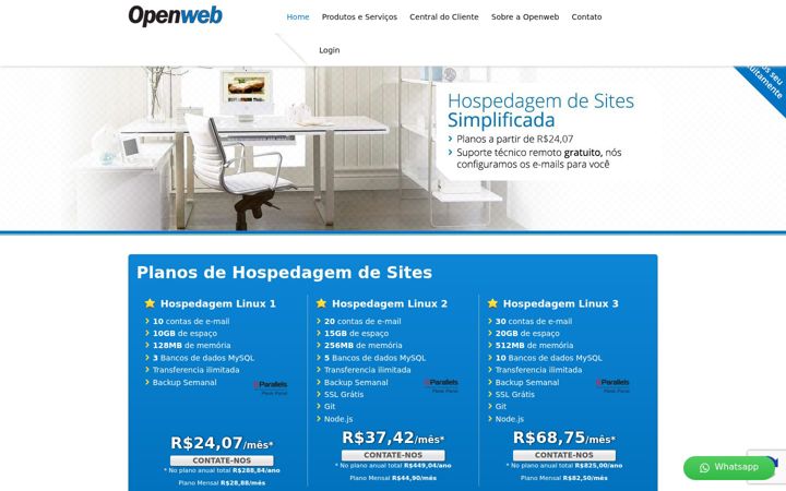 Screenshot di openweb.com.br