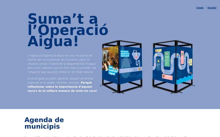 Captură de ecran a operacioaigua.cat