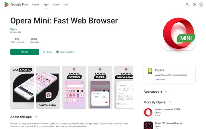 Screenshot of operamini.com