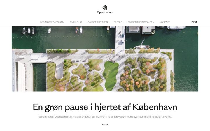 Ekraanipilt saidist operaparken.dk