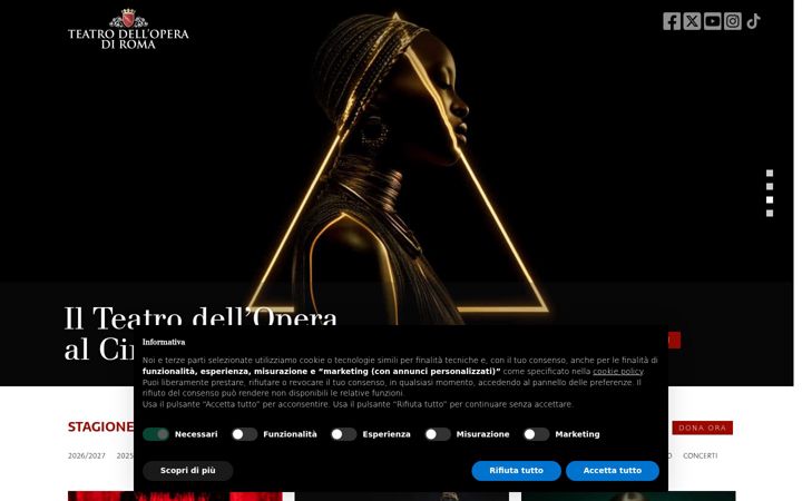 Screenshot von operaroma.it