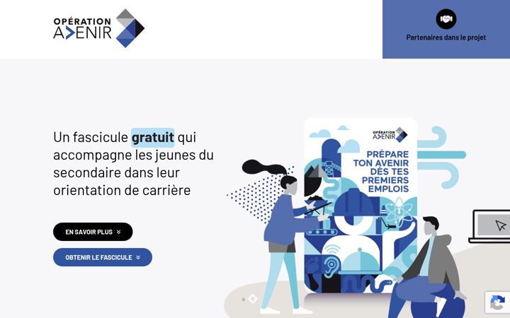 Screenshot von operationavenir.com