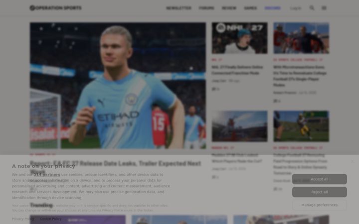 Screenshot stránky operationsports.com