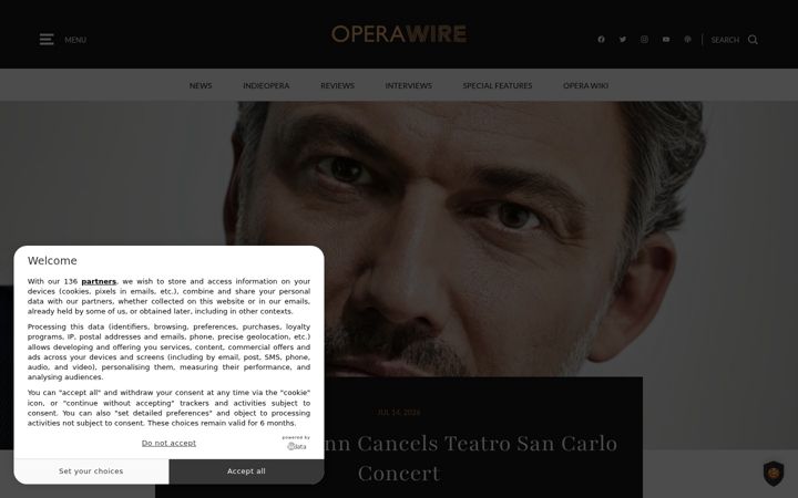 Screenshot of operawire.com