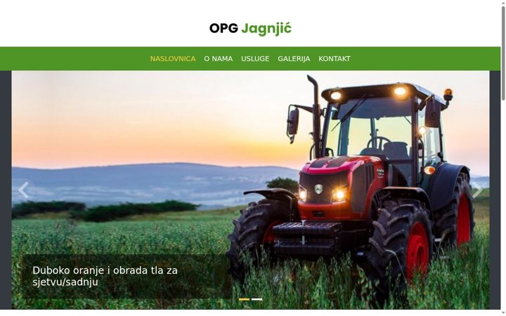 Screenshot di opg-jagnjic.hr
