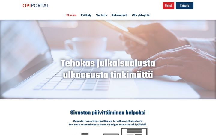 Screenshot di opiportal.fi