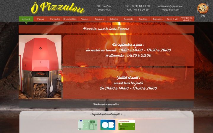 Posnetek zaslona opizzalou.com